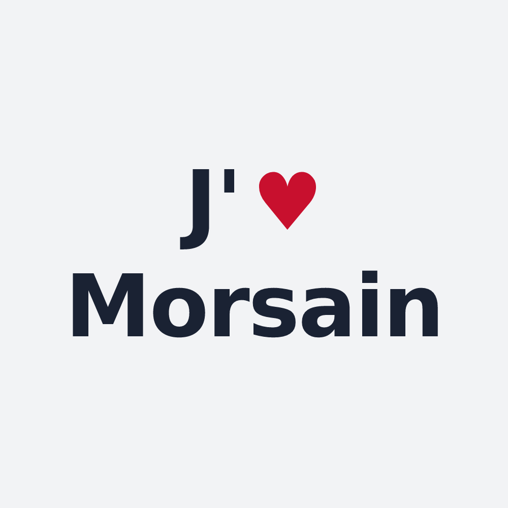 Poster personnalisé Morsain — design J'aime Morsain