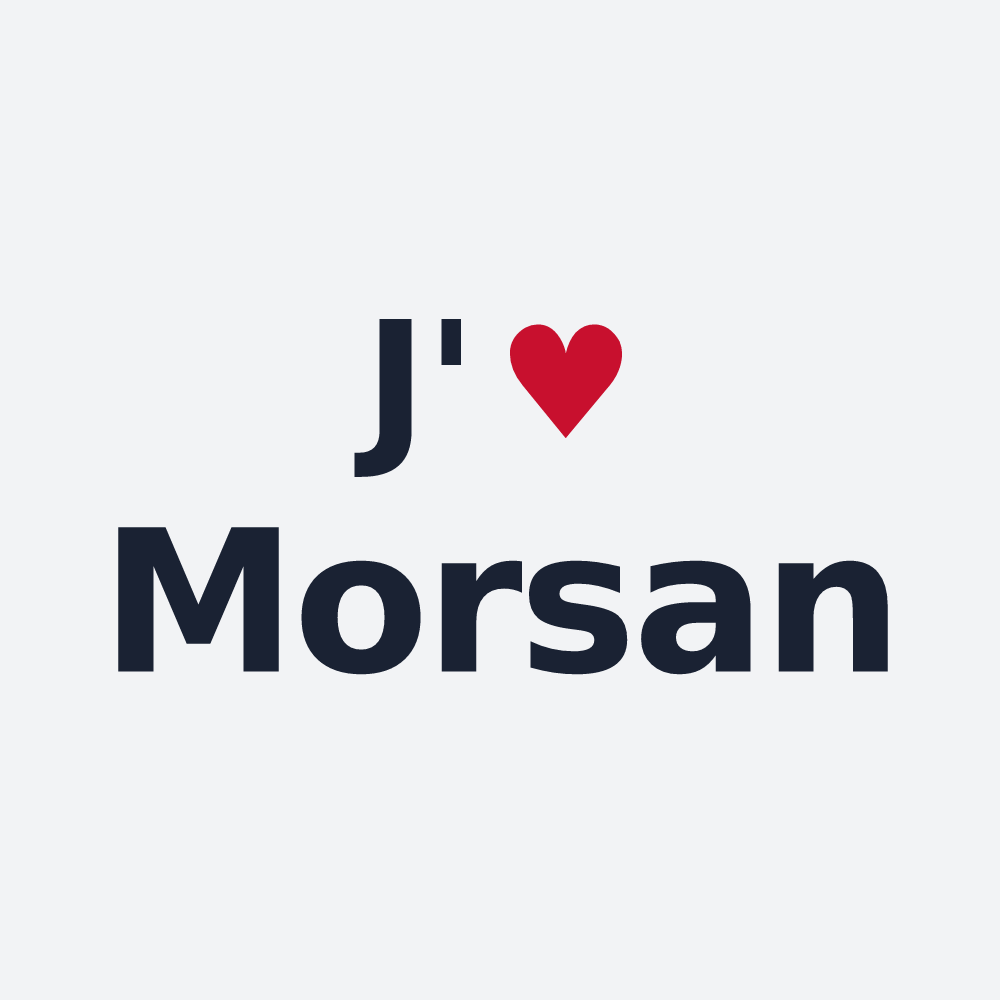 Poster personnalisé Morsan — design J'aime Morsan