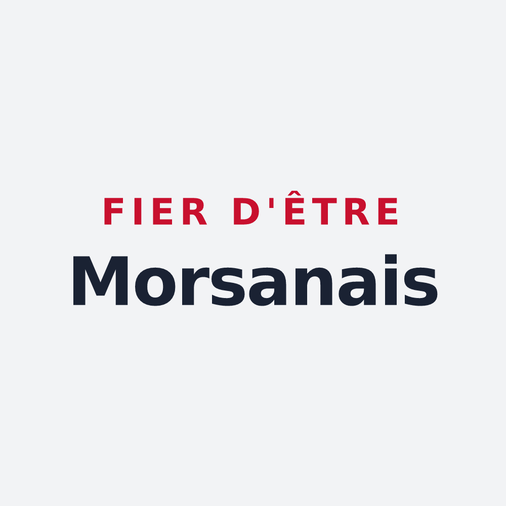 Poster « Fier d'être Morsanais » — design pour Morsan