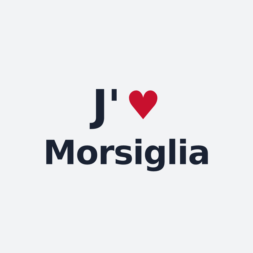 Poster personnalisé Morsiglia — design J'aime Morsiglia