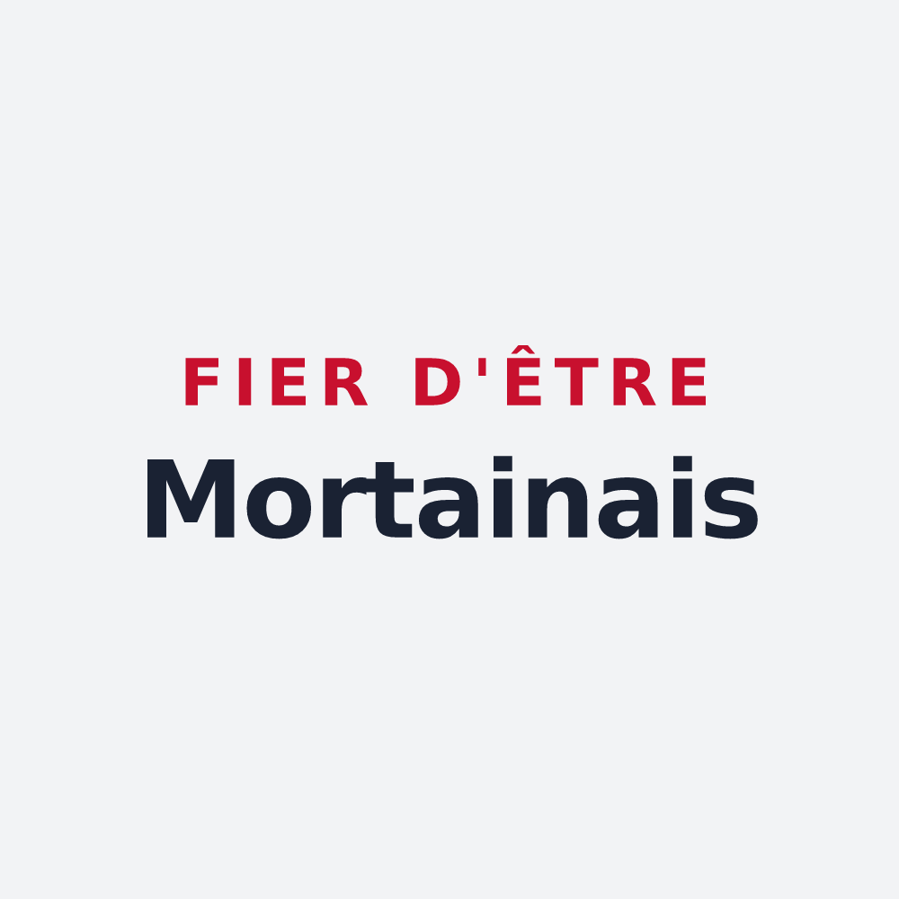 Poster « Fier d'être Mortainais » — design pour Mortain-Bocage