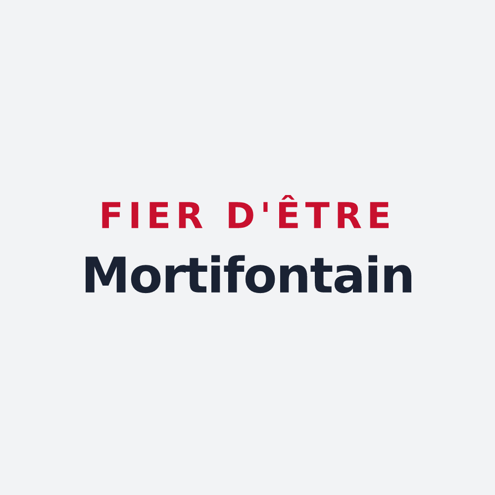 Poster « Fier d'être Mortifontain » — design pour Mortefontaine