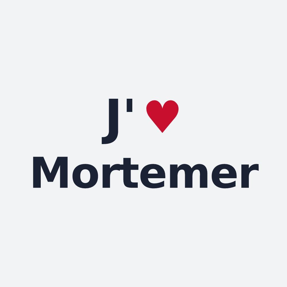 Poster personnalisé Mortemer — design J'aime Mortemer