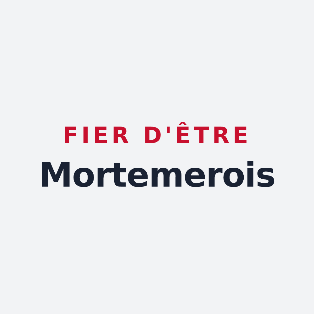 Poster « Fier d'être Mortemerois » — design pour Mortemer