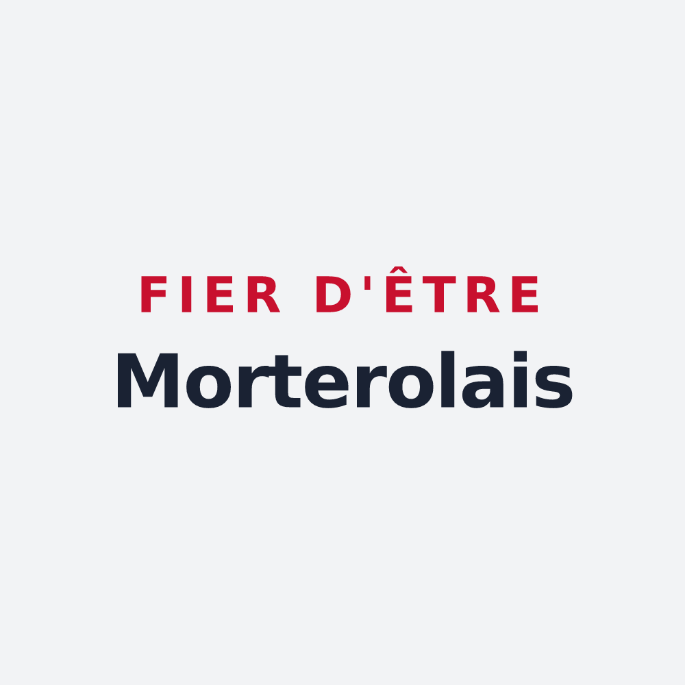 Poster « Fier d'être Morterolais » — design pour Mortroux