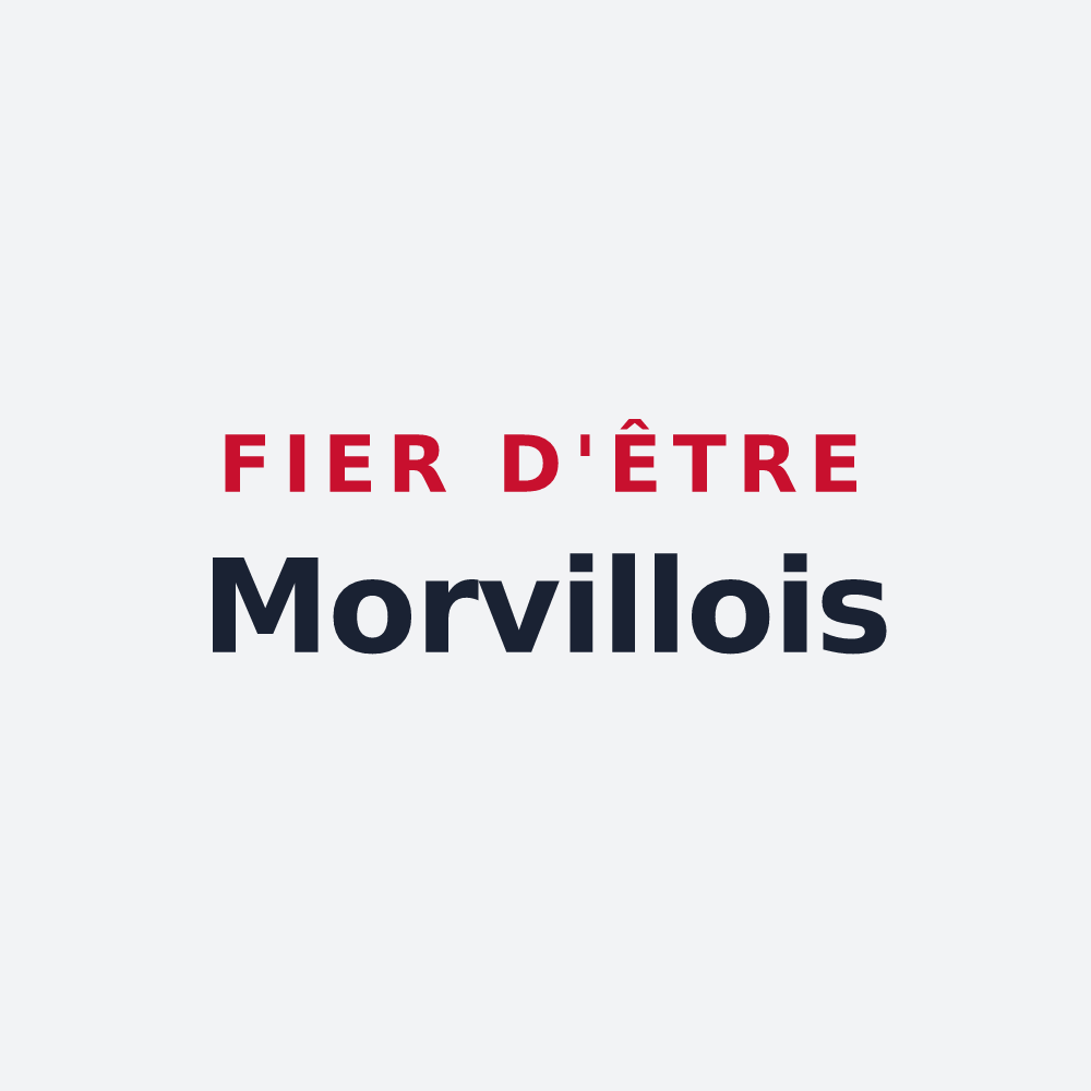 Poster « Fier d'être Morvillois » — design pour Morville-sur-Nied