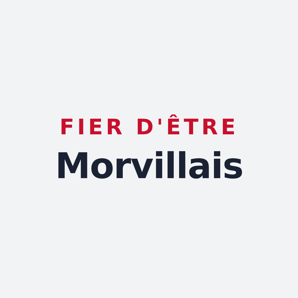 Poster « Fier d'être Morvillais » — design pour Morville