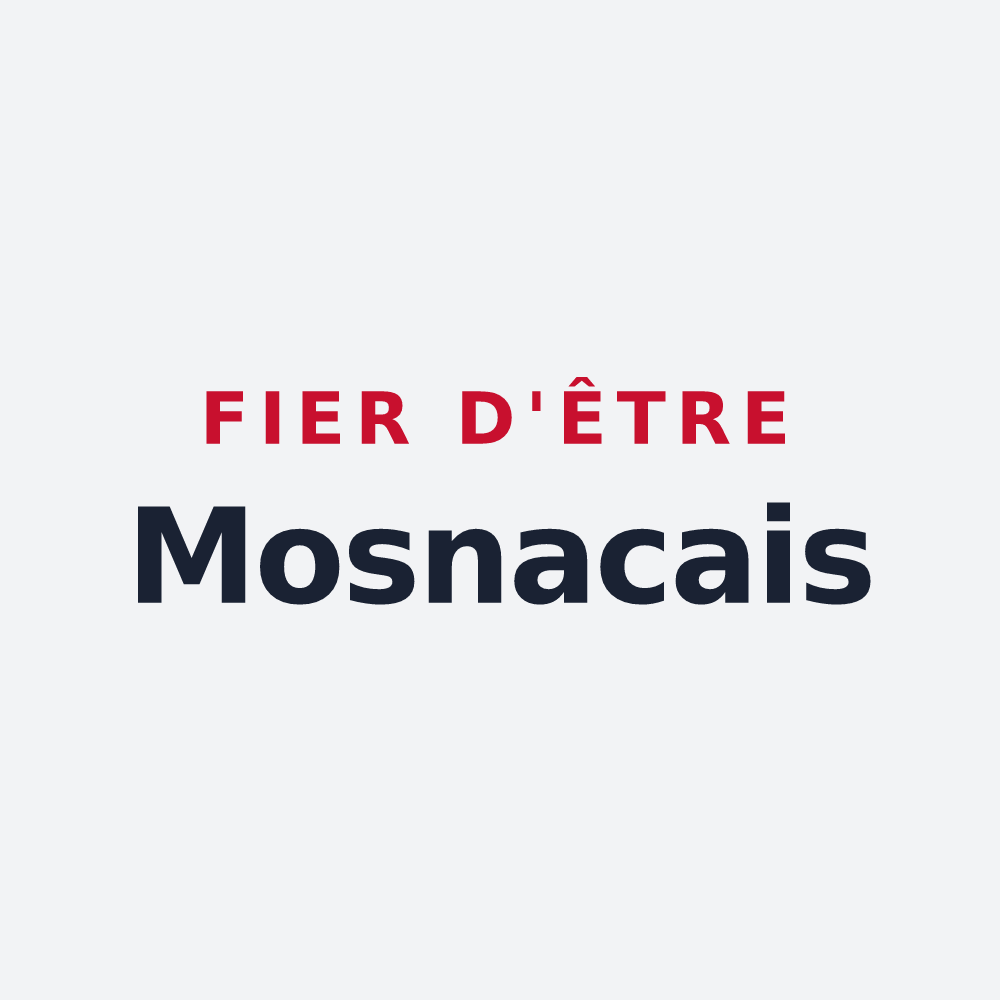Poster « Fier d'être Mosnacais » — design pour Mosnac
