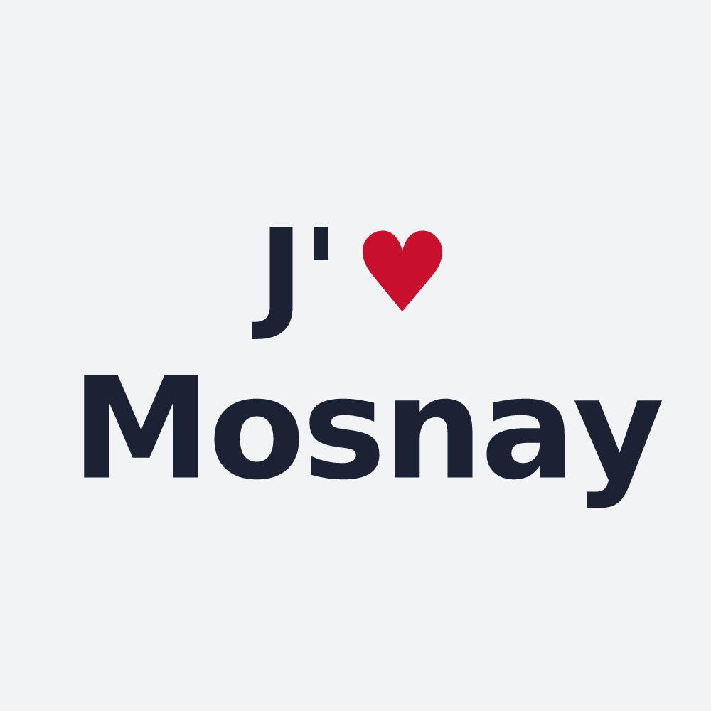 Poster personnalisé Mosnay — design J'aime Mosnay