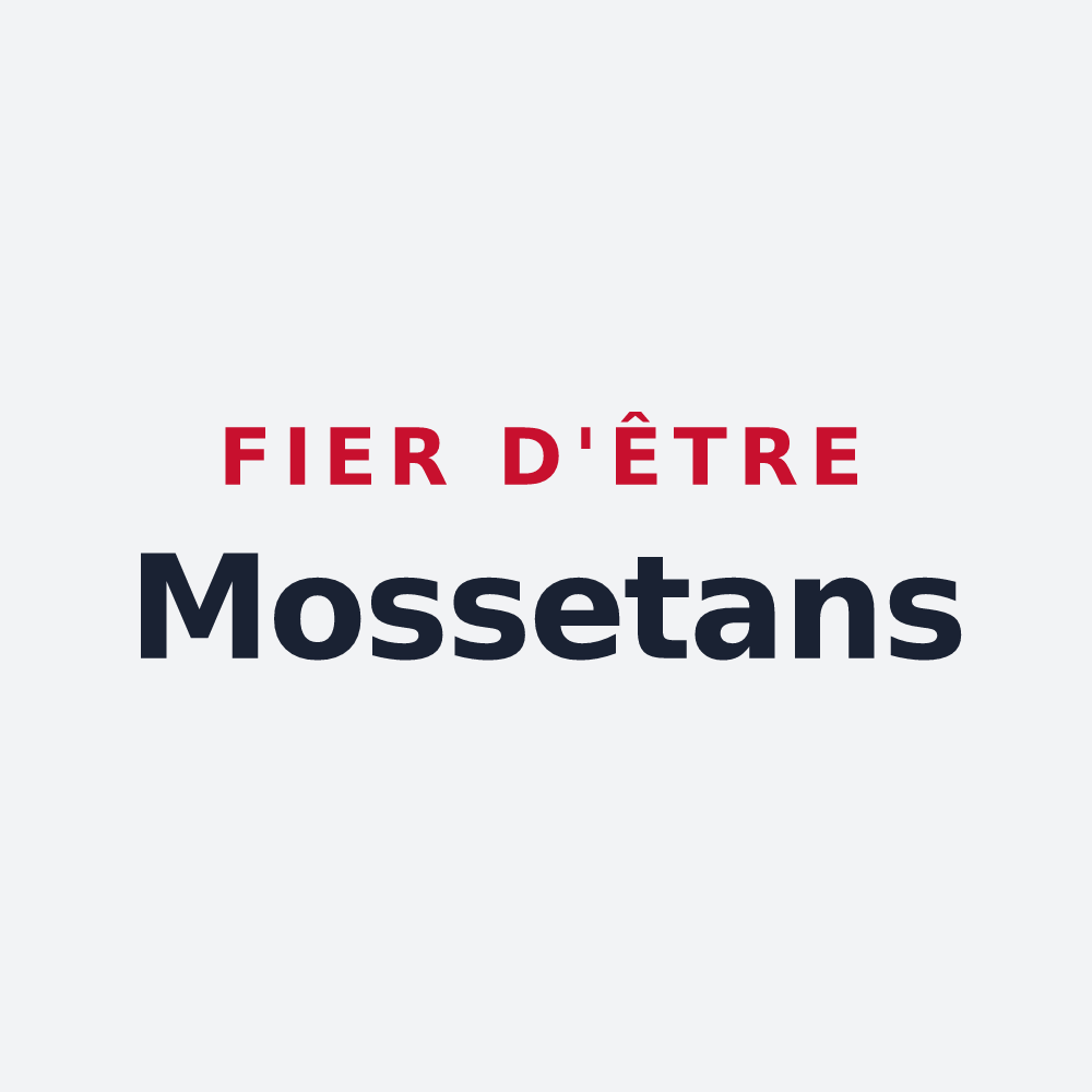 Poster « Fier d'être Mossetans » — design pour Mosset