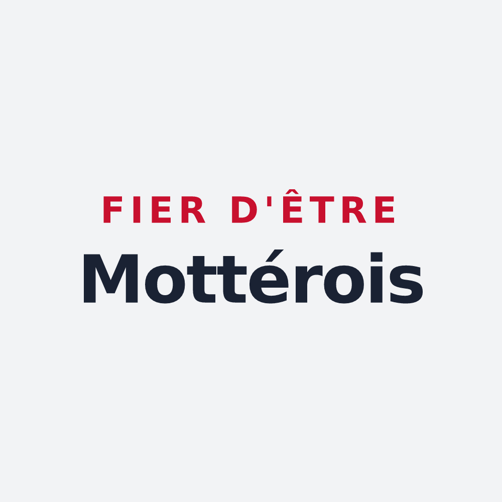 Poster « Fier d'être Mottérois » — design pour Mottereau