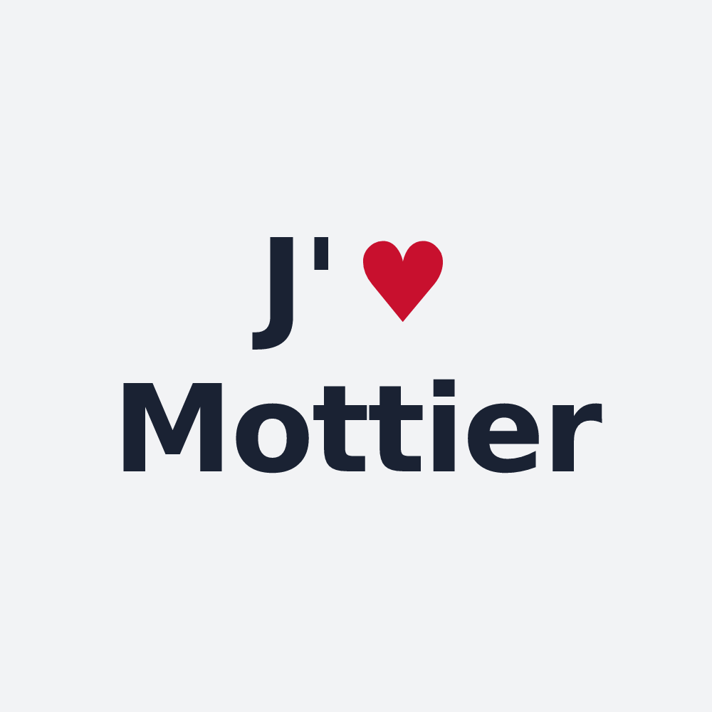Poster personnalisé Mottier — design J'aime Mottier