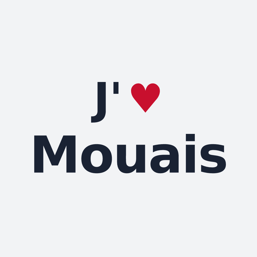Poster personnalisé Mouais — design J'aime Mouais