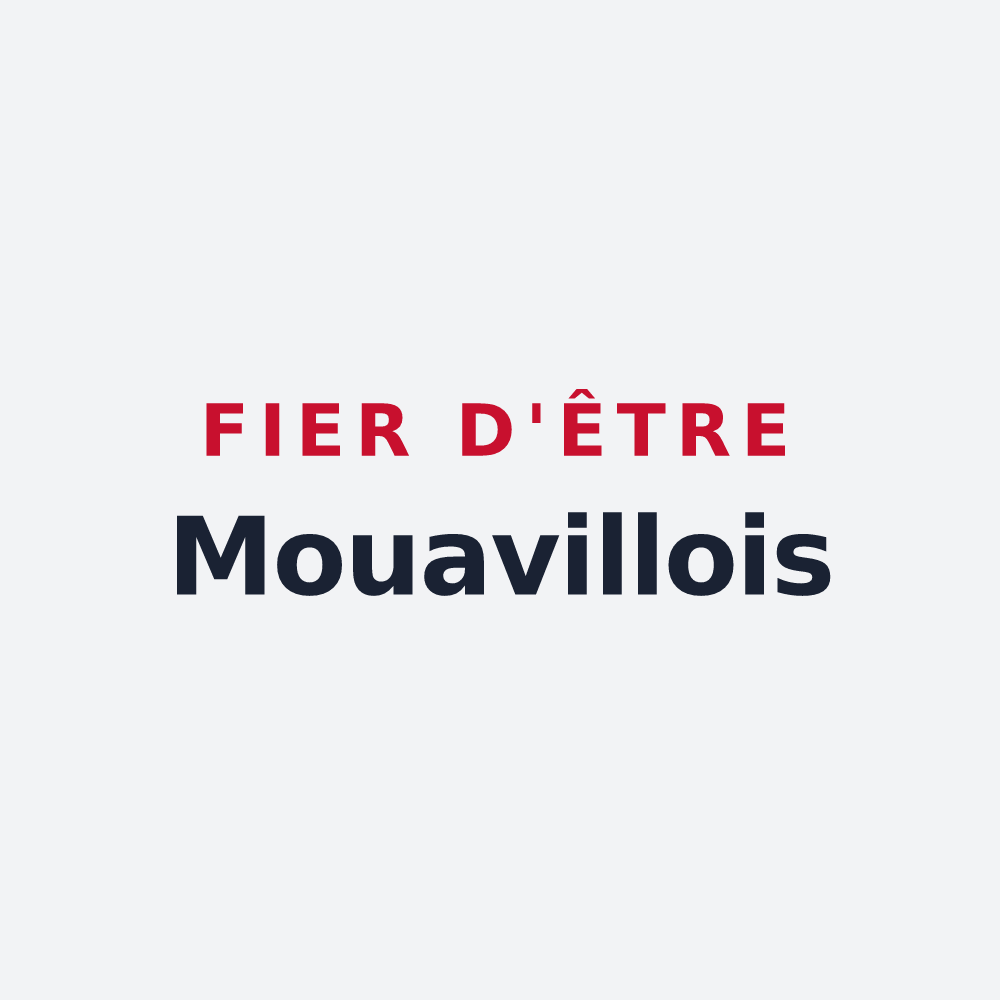 Poster « Fier d'être Mouavillois » — design pour Mouaville