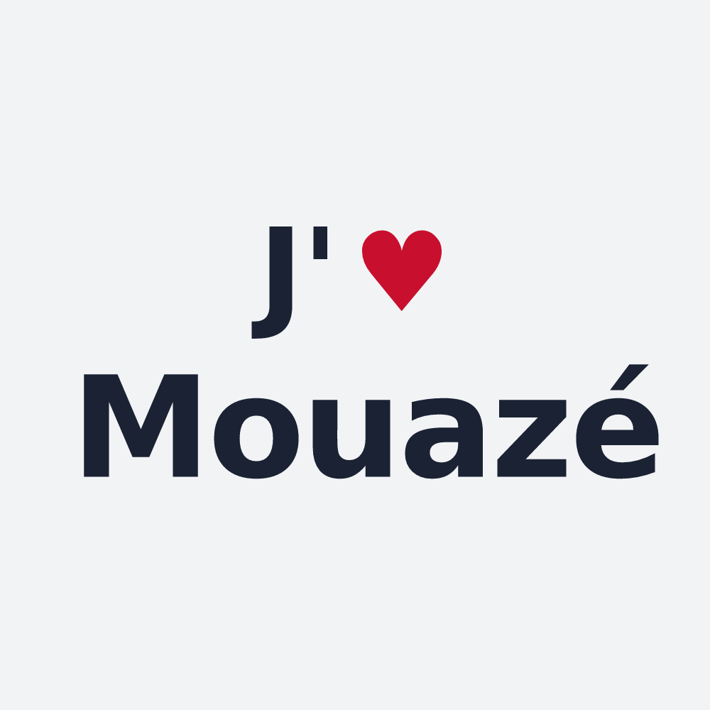 Poster personnalisé Mouazé — design J'aime Mouazé