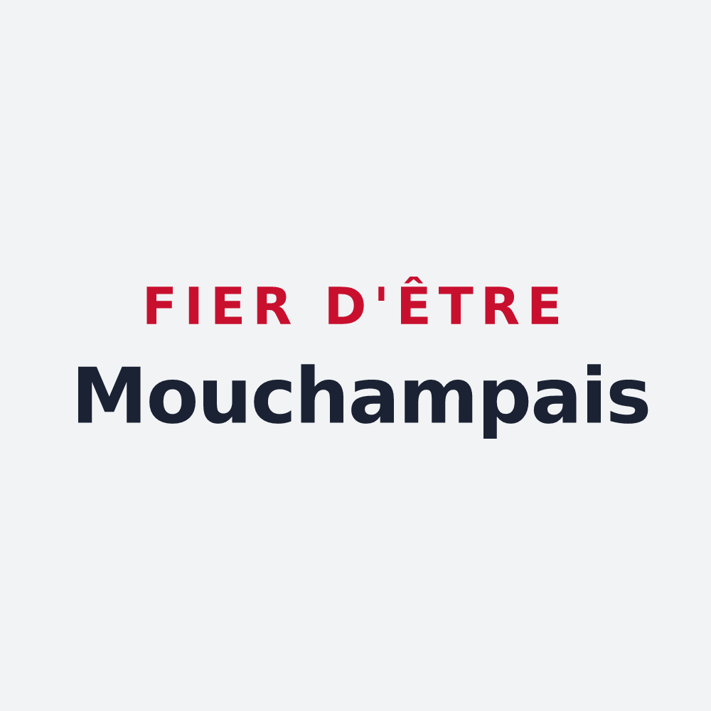 Poster « Fier d'être Mouchampais » — design pour Mouchamps