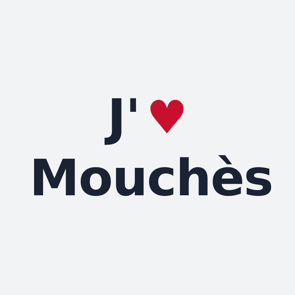 Poster personnalisé Mouchès — design J'aime Mouchès