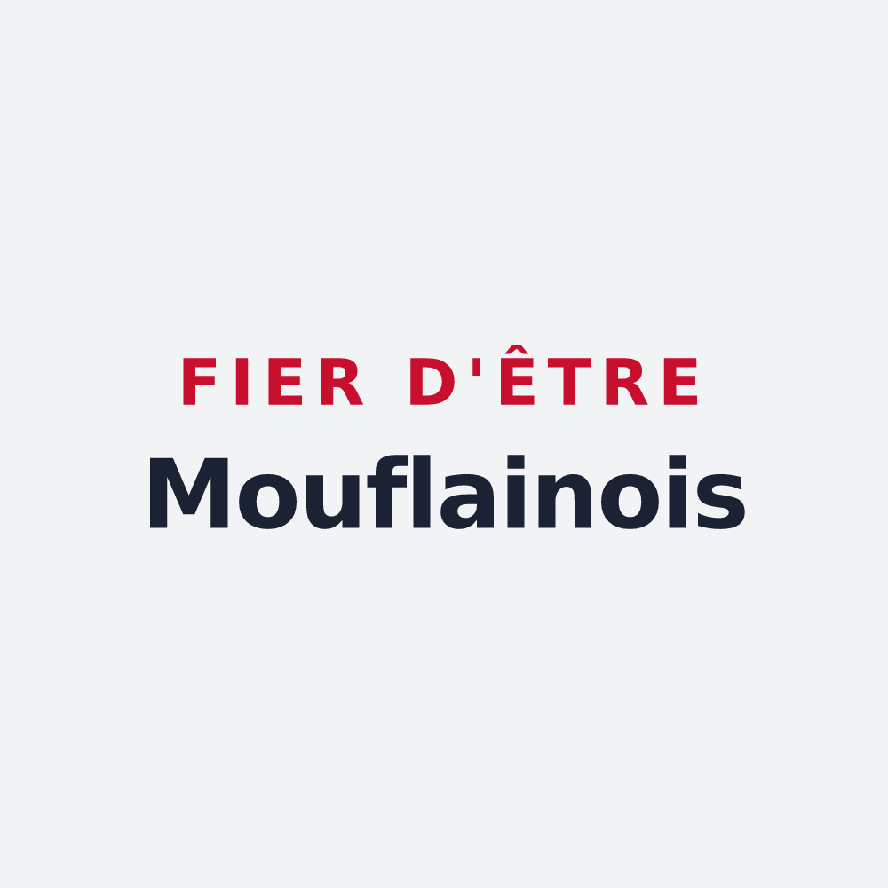 Poster « Fier d'être Mouflainois » — design pour Mouflaines