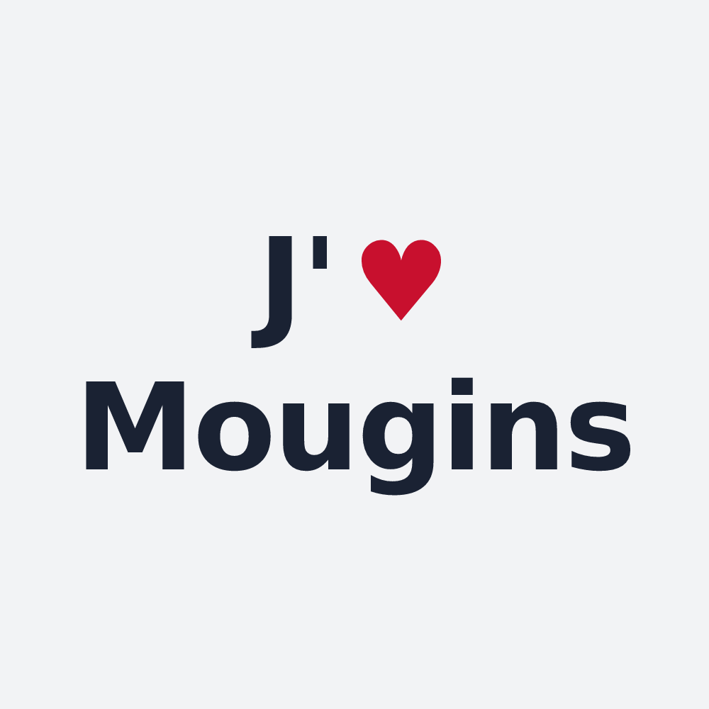 Poster personnalisé Mougins — design J'aime Mougins