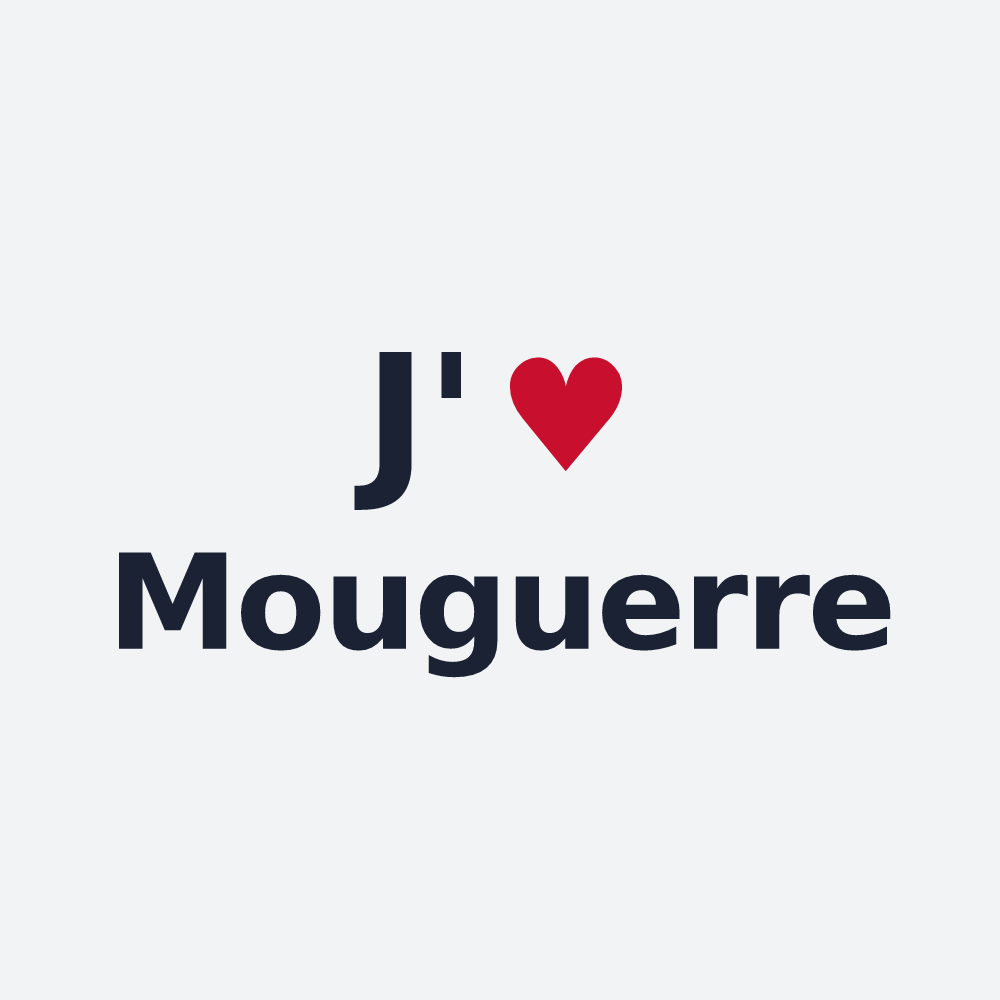 Poster personnalisé Mouguerre — design J'aime Mouguerre