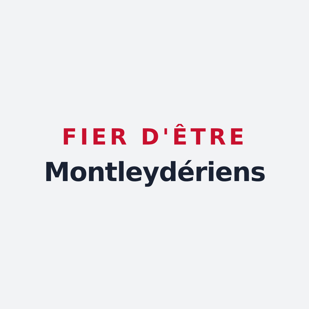 Poster « Fier d'être Montleydériens » — design pour Mouleydier