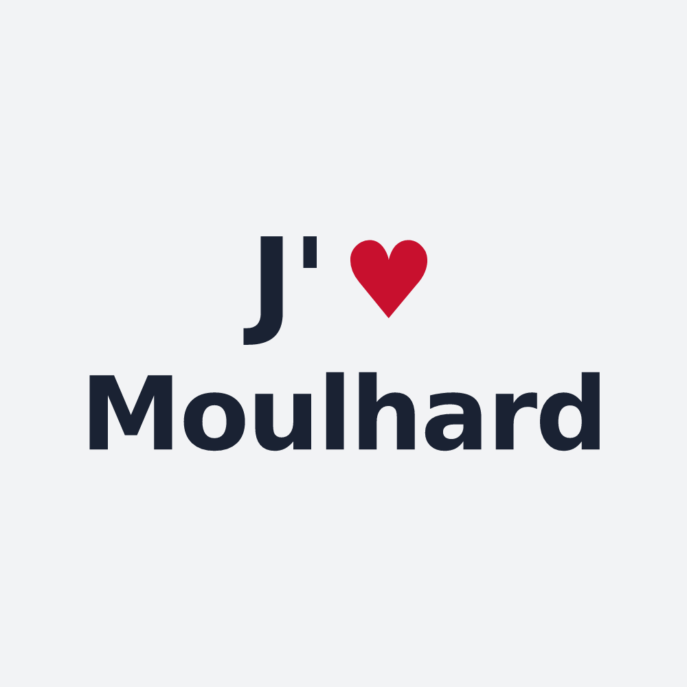 Poster personnalisé Moulhard — design J'aime Moulhard