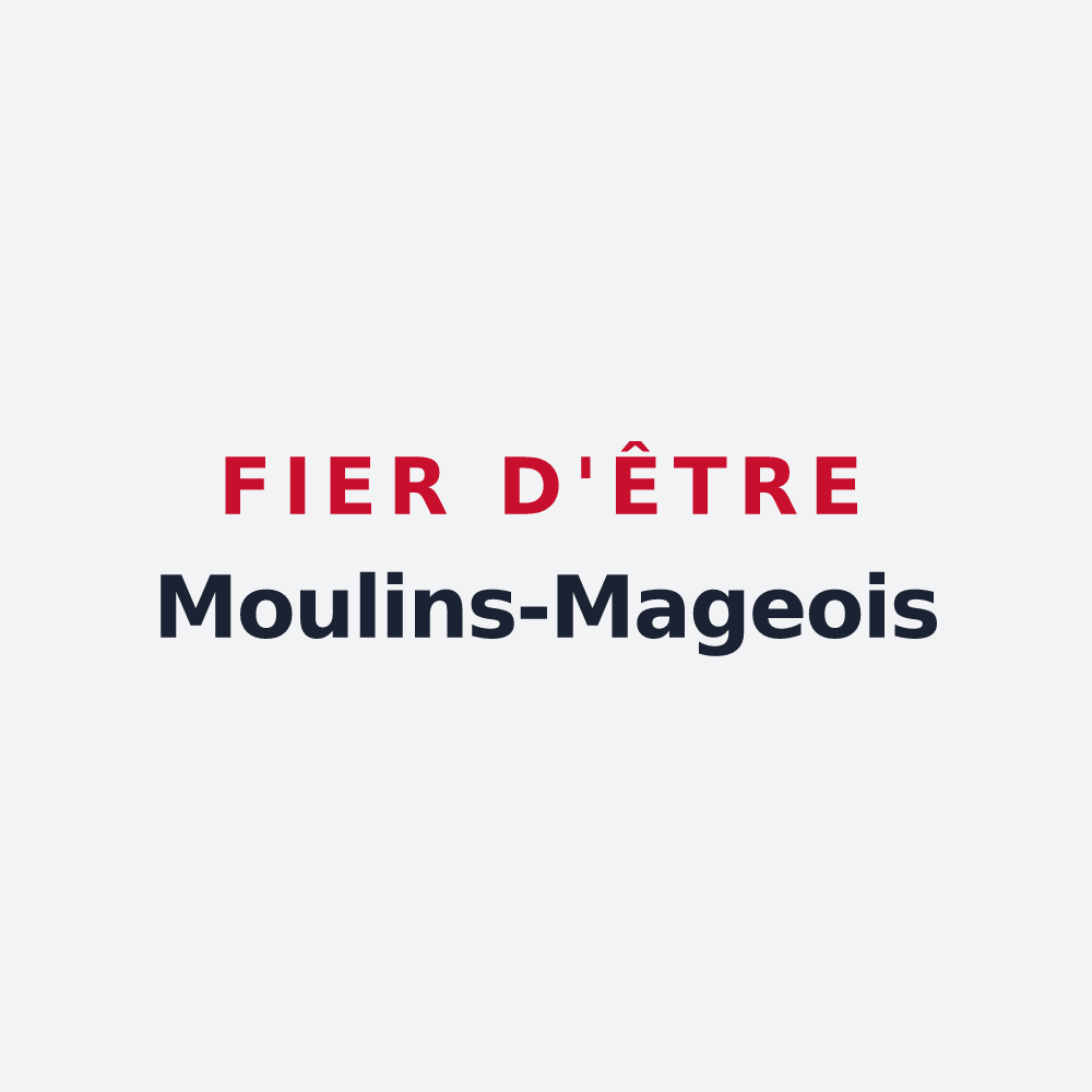 Poster « Fier d'être Moulins-Mageois » — design pour Moulin-Mage
