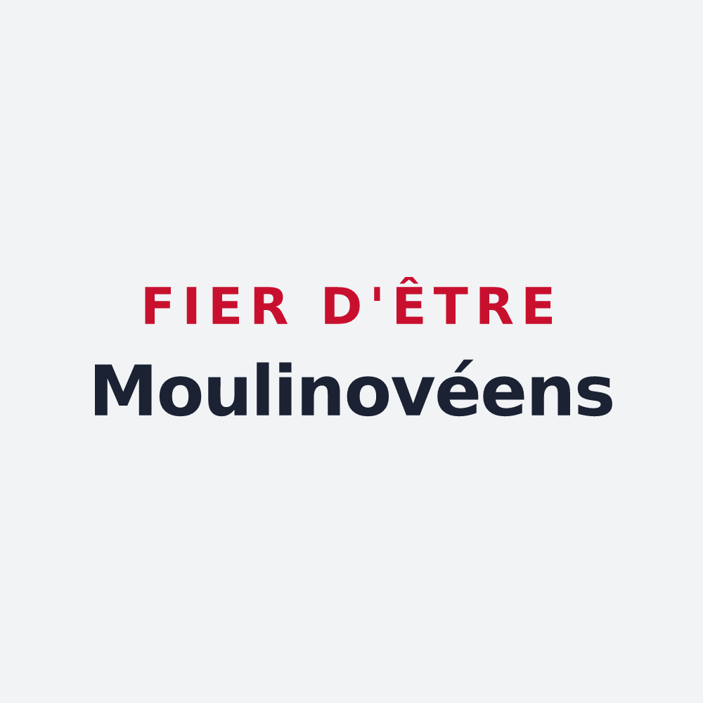 Poster « Fier d'être Moulinovéens » — design pour Moulin-Neuf