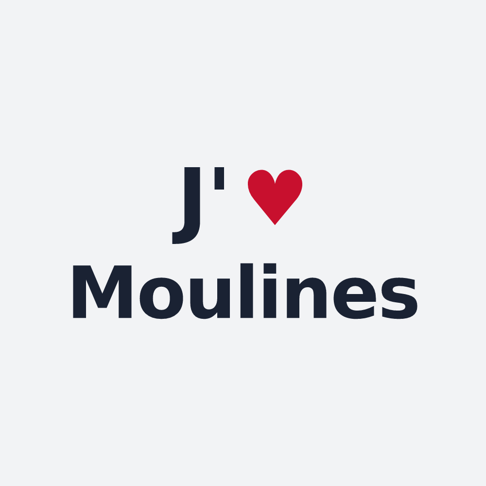 Poster personnalisé Moulines — design J'aime Moulines