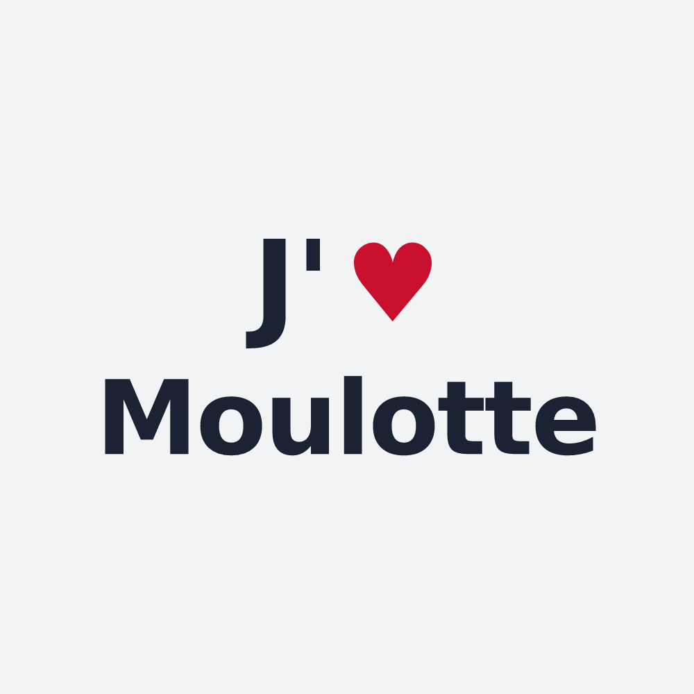 Poster personnalisé Moulotte — design J'aime Moulotte