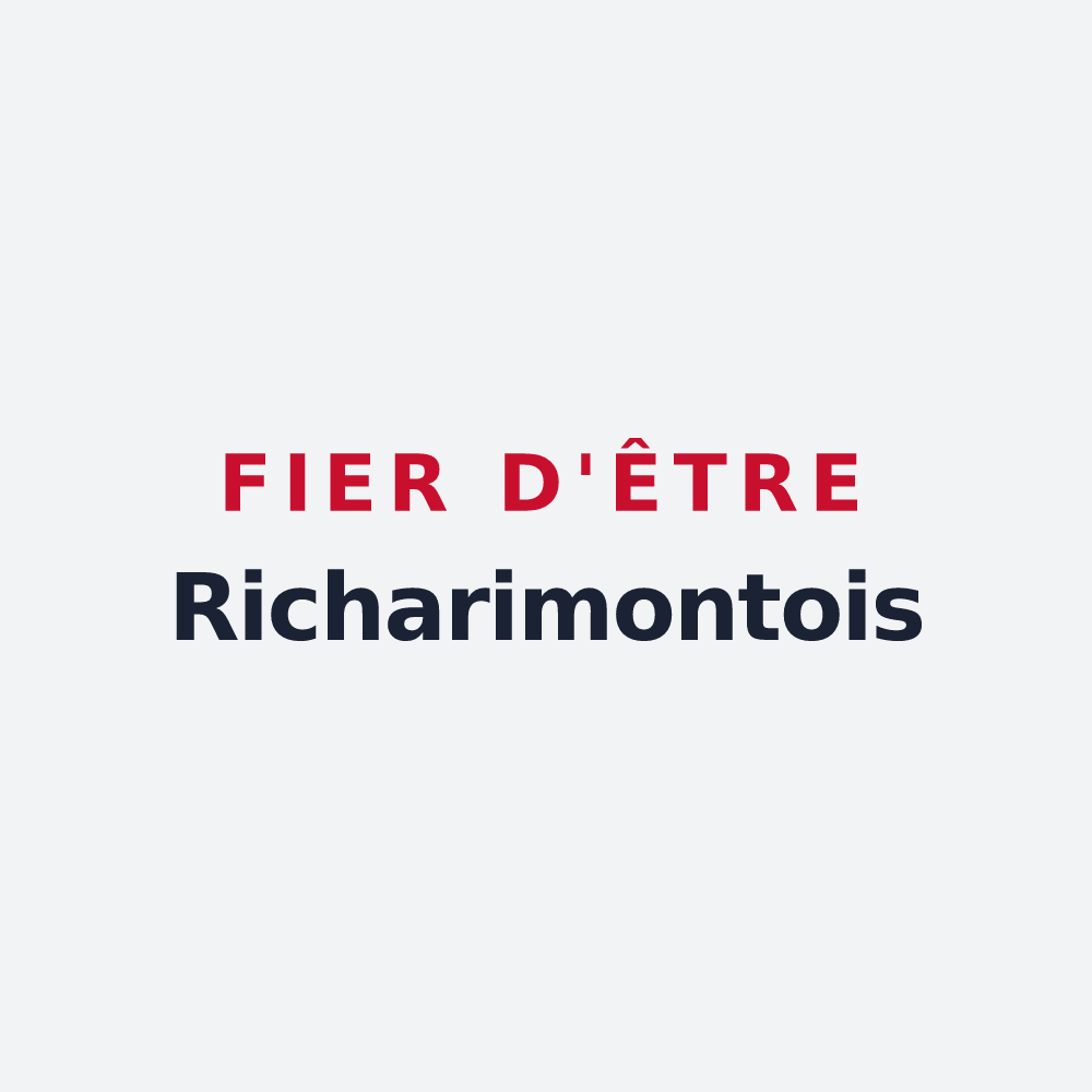 Poster « Fier d'être Richarimontois » — design pour Mouriez