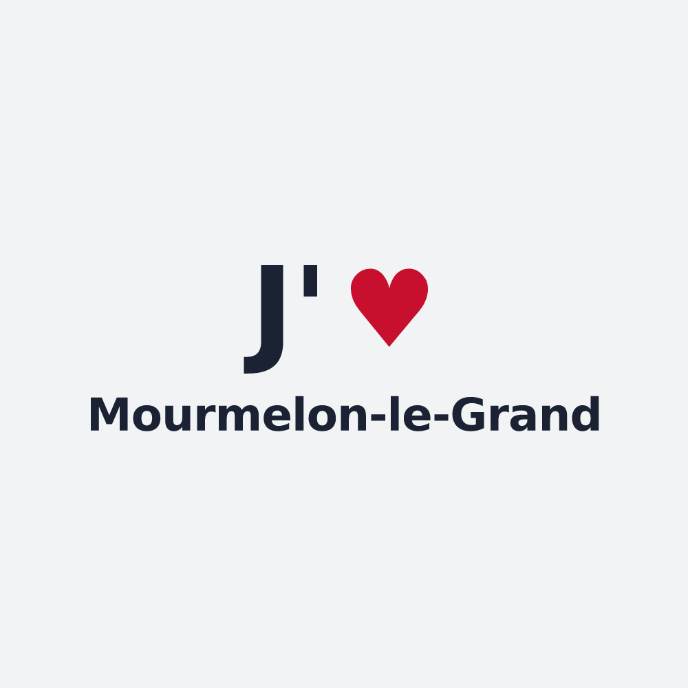 Poster personnalisé Mourmelon-le-Grand — design J'aime Mourmelon-le-Grand
