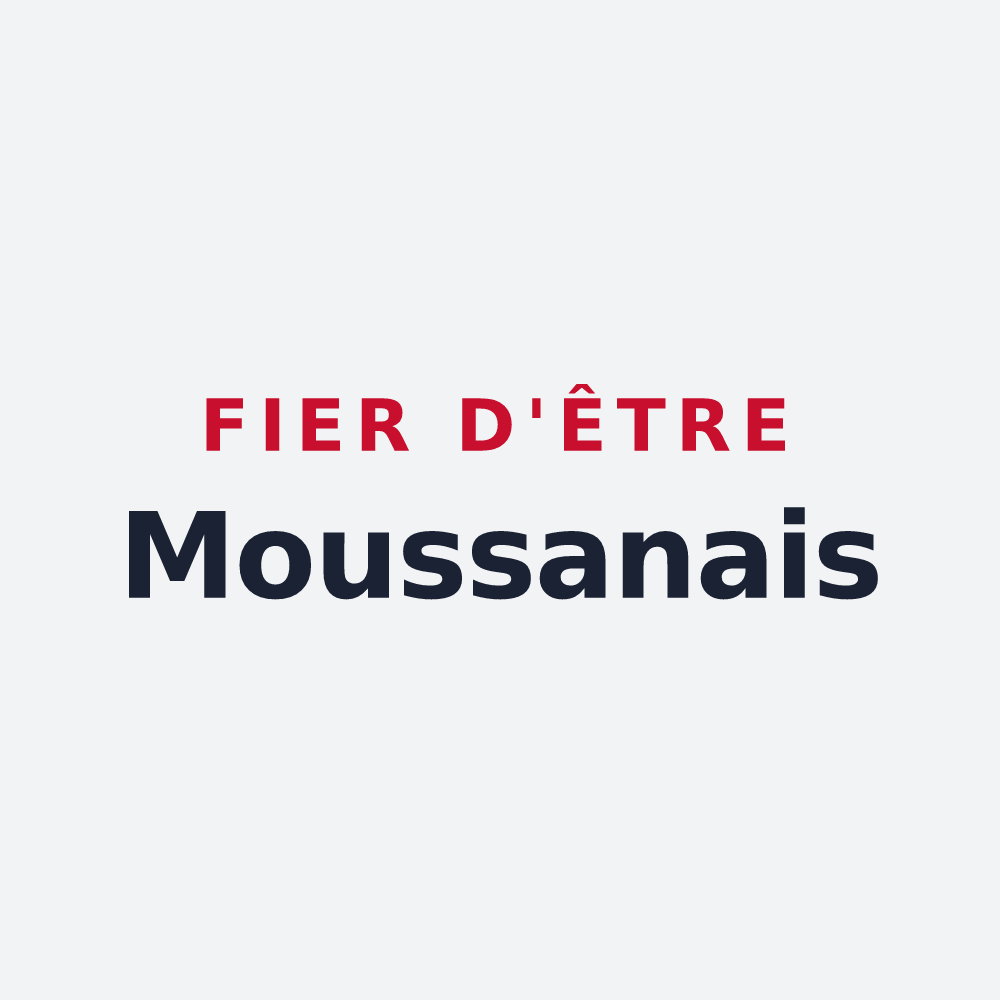 Poster « Fier d'être Moussanais » — design pour Moussan