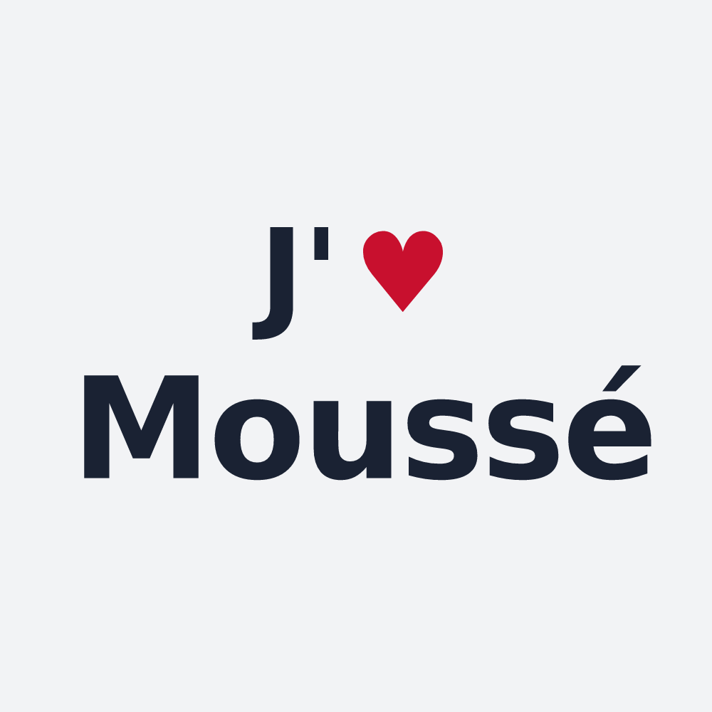 Poster personnalisé Moussé — design J'aime Moussé