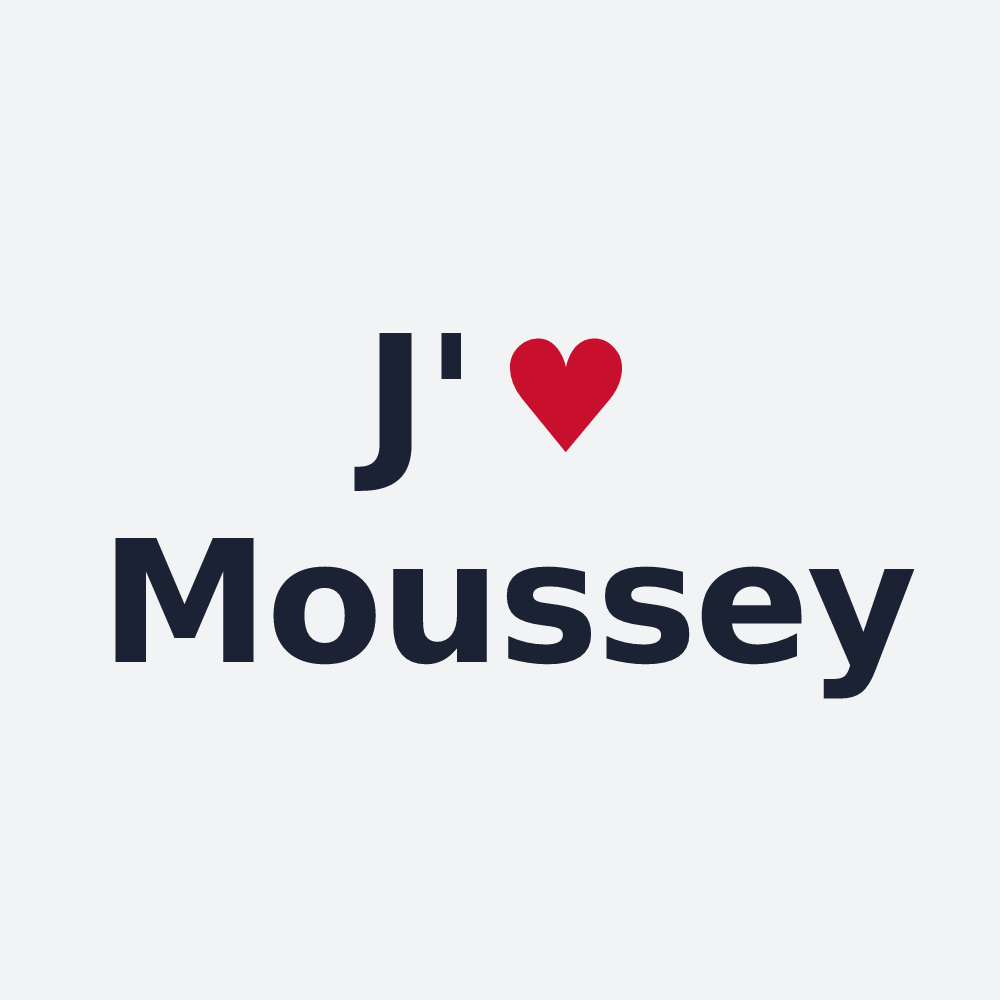Poster personnalisé Moussey — design J'aime Moussey