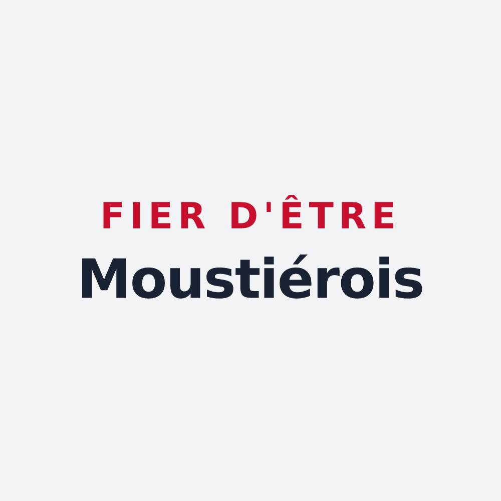 Poster « Fier d'être Moustiérois » — design pour Moustier-Ventadour