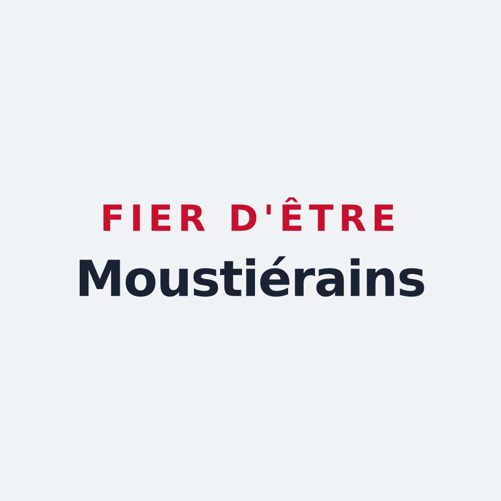 Poster « Fier d'être Moustiérains » — design pour Moustiers-Sainte-Marie