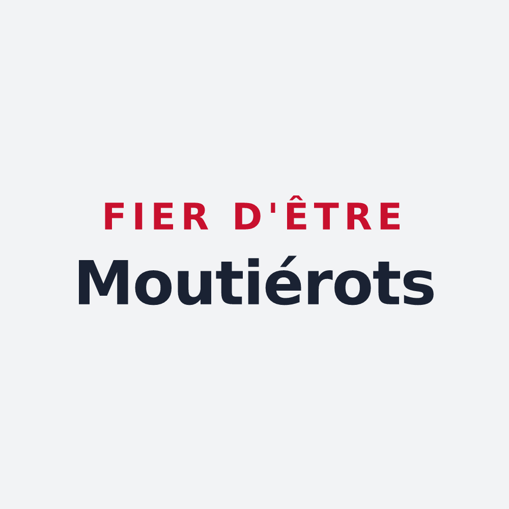 Poster « Fier d'être Moutiérots » — design pour Moutier-d'Ahun