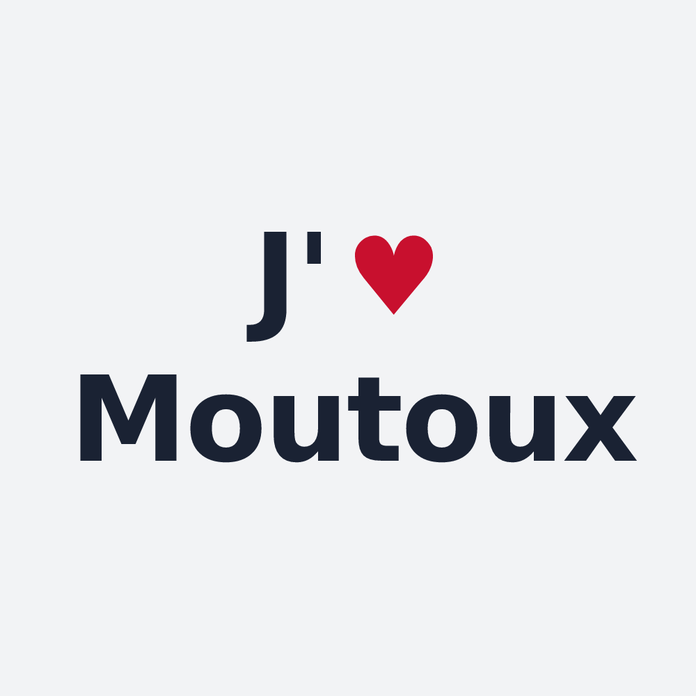 Poster personnalisé Moutoux — design J'aime Moutoux