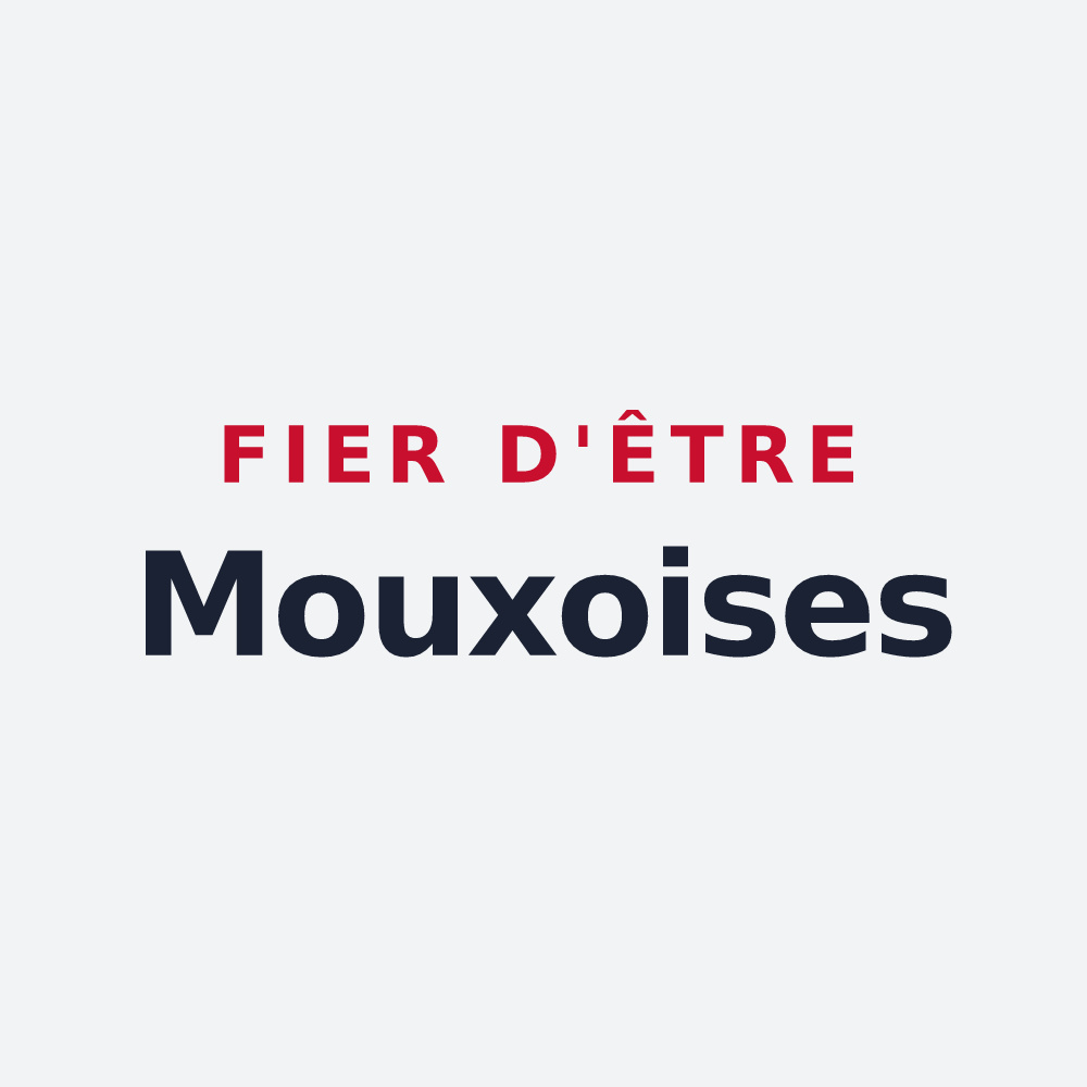 Poster « Fier d'être Mouxoises » — design pour Moux