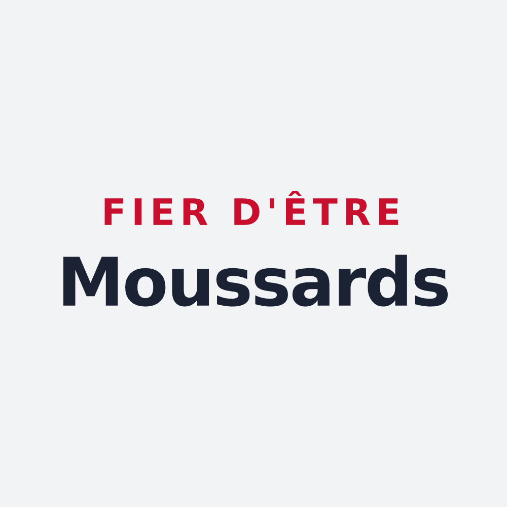 Poster « Fier d'être Moussards » — design pour Mouxy