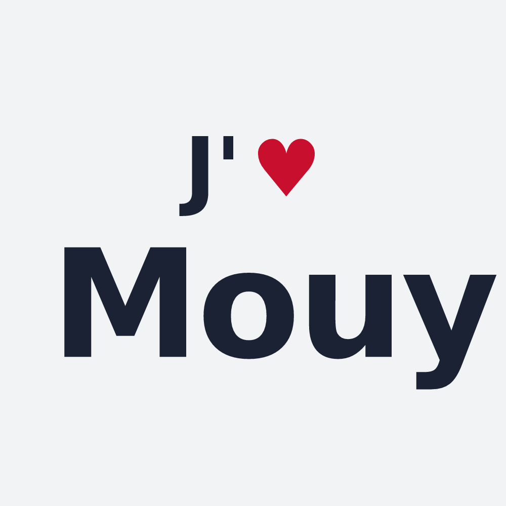 Poster personnalisé Mouy — design J'aime Mouy