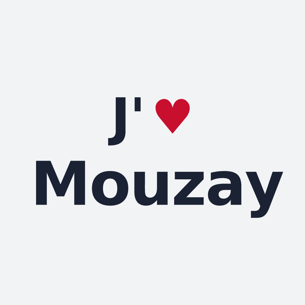 Poster personnalisé Mouzay — design J'aime Mouzay