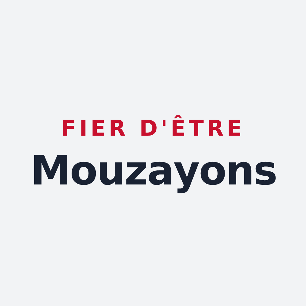 Poster « Fier d'être Mouzayons » — design pour Mouzay