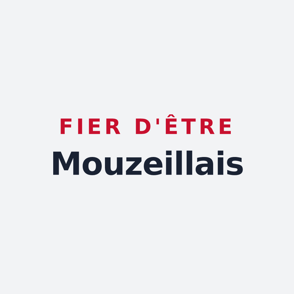 Poster « Fier d'être Mouzeillais » — design pour Mouzeil