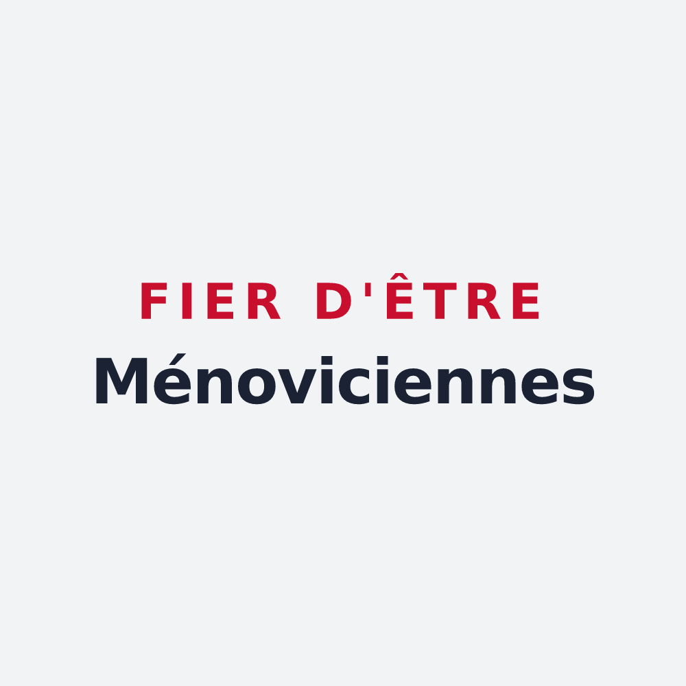 Poster « Fier d'être Ménoviciennes » — design pour Moyen