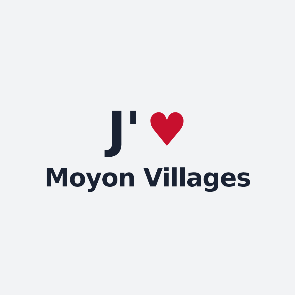 Poster personnalisé Moyon Villages — design J'aime Moyon Villages