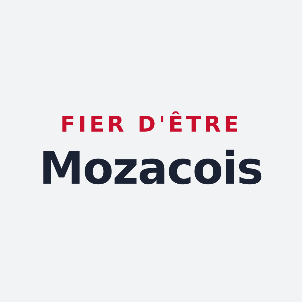 Poster « Fier d'être Mozacois » — design pour Mozac