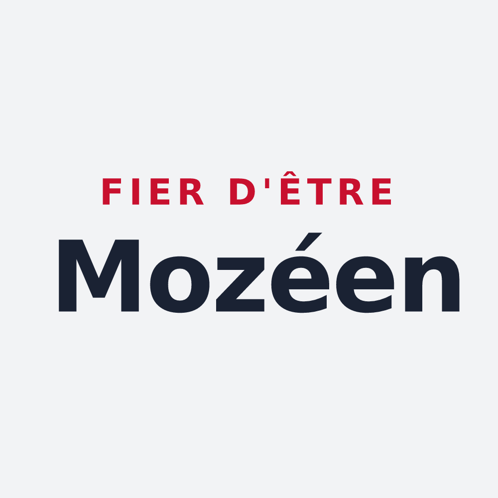 Poster « Fier d'être Mozéen » — design pour Mozé-sur-Louet