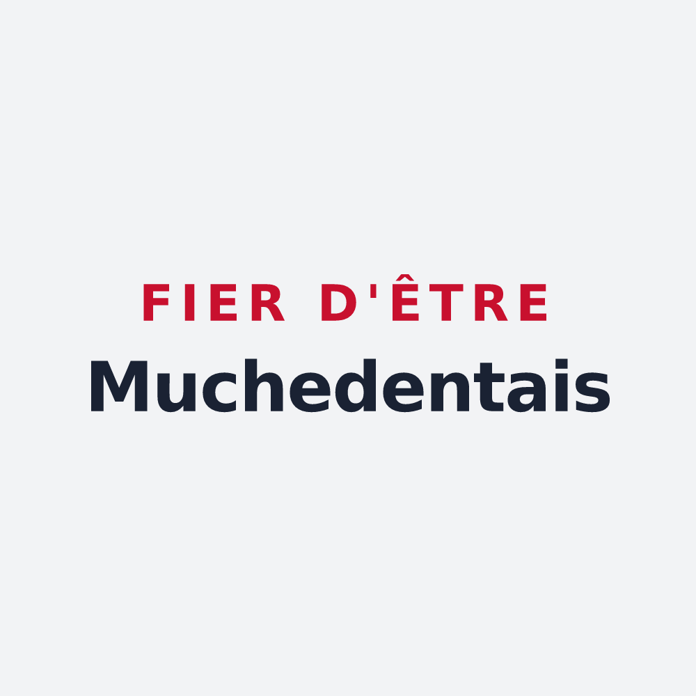 Poster « Fier d'être Muchedentais » — design pour Muchedent